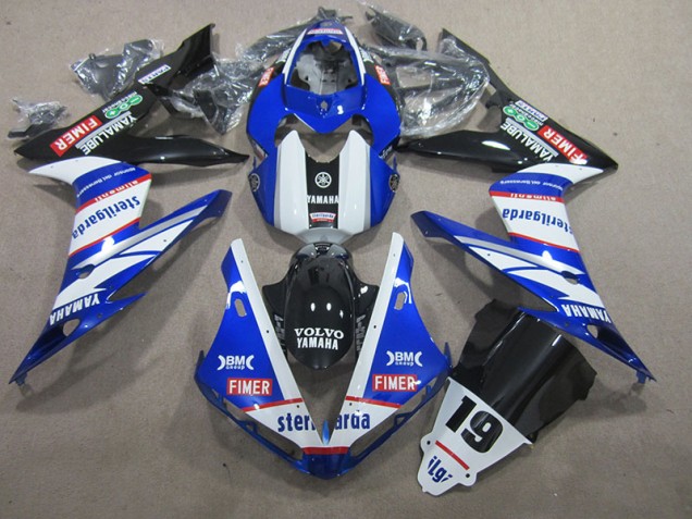 Blue White Volvo Sterilgarda 19 2004-2006 Yamaha YZF R1 Motorcycle Fairings Blue White Volvo Sterilgarda 19 2004-2006 Yamaha YZF R1 Motorcycle Fairings