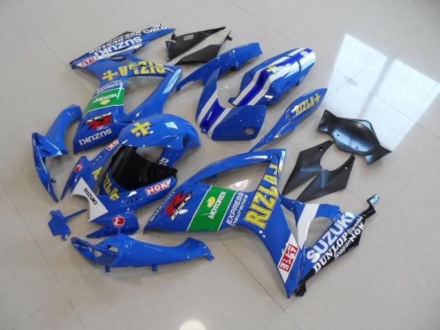 Blue Yellow Rizla 2006-2007 Suzuki GSXR 750 Motorcycle Fairings Blue Yellow Rizla 2006-2007 Suzuki GSXR 750 Motorcycle Fairings