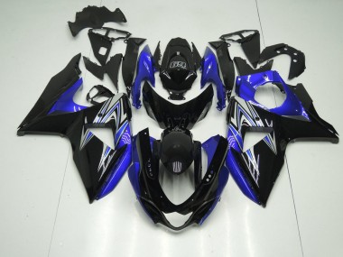 Blue and Black 2009-2016 Suzuki GSXR 1000 Motorcycle Fairings