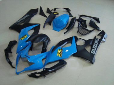 Blue and Matte Black 2005-2006 Suzuki GSXR 1000 Motorcycle Fairings