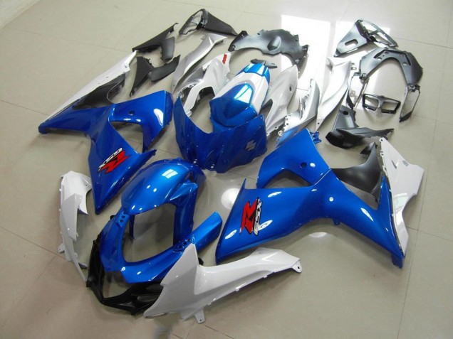 Blue and White OEM Style 2009-2016 Suzuki GSXR 1000 Motorcycle Fairing Blue and White OEM Style 2009-2016 Suzuki GSXR 1000 Motorcycle Fairing