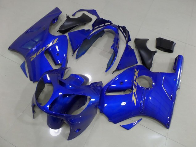 Blue with Gold Sticker 2000-2001 Kawasaki ZX12R Motorcycle Fairings Blue with Gold Sticker 2000-2001 Kawasaki ZX12R Motorcycle Fairings