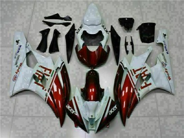 Brown White 2006-2007 Yamaha YZF R6 Motorcycle Fairings