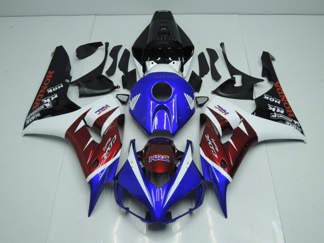 Burgandy and Blue 2006-2007 Honda CBR1000RR Motorcycle Fairings Burgandy and Blue 2006-2007 Honda CBR1000RR Motorcycle Fairings