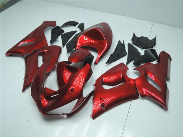 Candy Red 2005-2006 Kawasaki ZX6R Motorcycle Fairings Candy Red 2005-2006 Kawasaki ZX6R Motorcycle Fairings