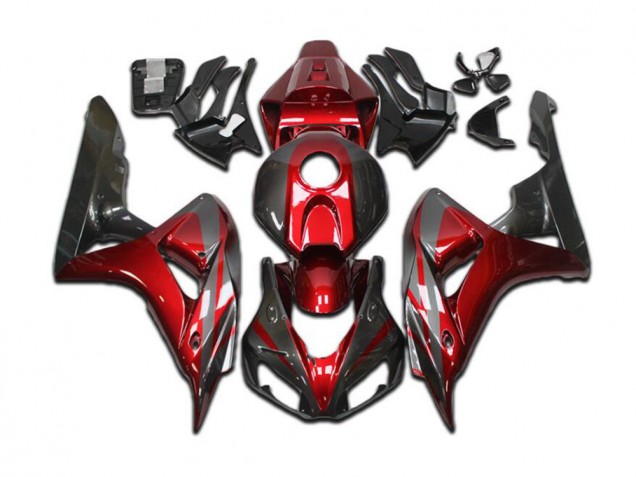 Candy Red Grey Black 2004-2005 Honda CBR1000RR Motorcycle Fairings Candy Red Grey Black 2004-2005 Honda CBR1000RR Motorcycle Fairings