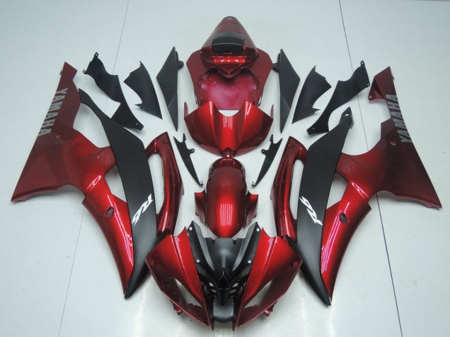 Candy Red and Black 2008-2016 Yamaha YZF R6 Motorcycle Fairings Candy Red and Black 2008-2016 Yamaha YZF R6 Motorcycle Fairings