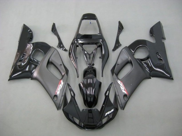 Contrast Black 1998-2002 Yamaha YZF R6 Motorcycle Fairings