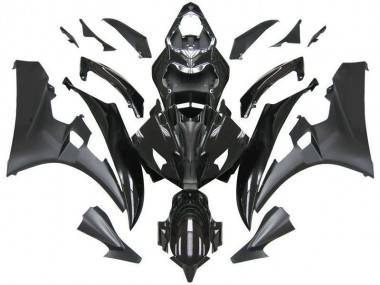 Contrast Black 2006-2007 Yamaha YZF R6 Motorcycle Fairings