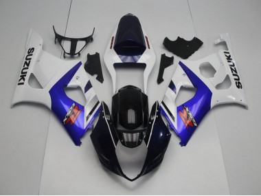 Dark Blue Front and Blue 2003-2004 Suzuki GSXR 1000 Motorcycle Fairings