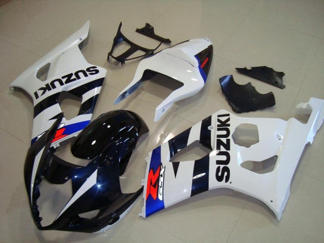 Dark Blue White 2003-2004 Suzuki GSXR 1000 Motorcycle Fairings Dark Blue White 2003-2004 Suzuki GSXR 1000 Motorcycle Fairings