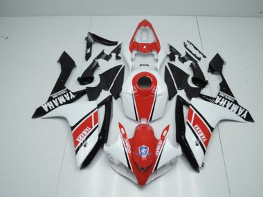 Factory Red White 2007-2008 Yamaha YZF R1 Motorcycle Fairings