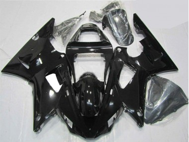 Glossy Black 2000-2001 Yamaha YZF R1 Motorcycle Fairings
