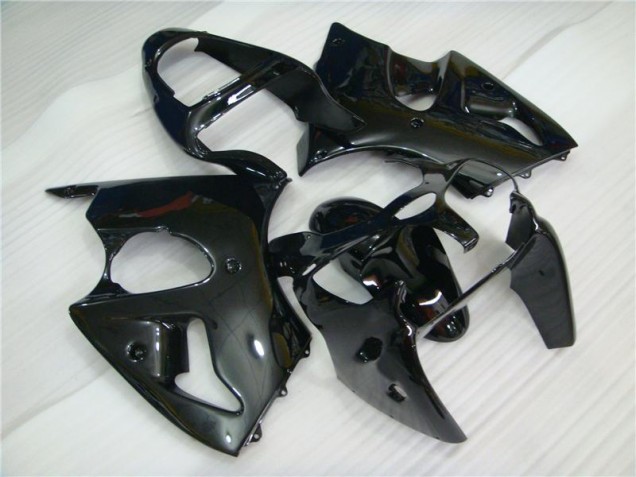 Glossy Black 2000-2002 Kawasaki ZX6R Motorcycle Fairings Glossy Black 2000-2002 Kawasaki ZX6R Motorcycle Fairings