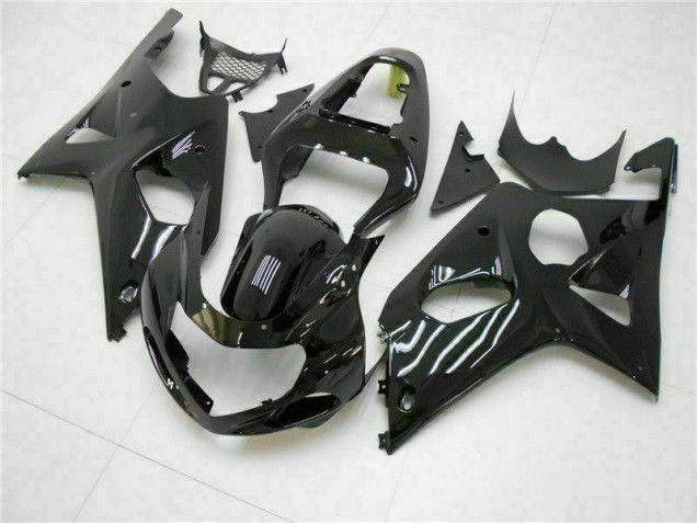 Glossy Black 2000-2002 Suzuki GSXR 1000 Motorcycle Fairings Glossy Black 2000-2002 Suzuki GSXR 1000 Motorcycle Fairings