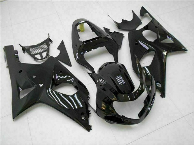 Glossy Black 2000-2002 Suzuki GSXR 1000 Motorcycle Fairings Glossy Black 2000-2002 Suzuki GSXR 1000 Motorcycle Fairings