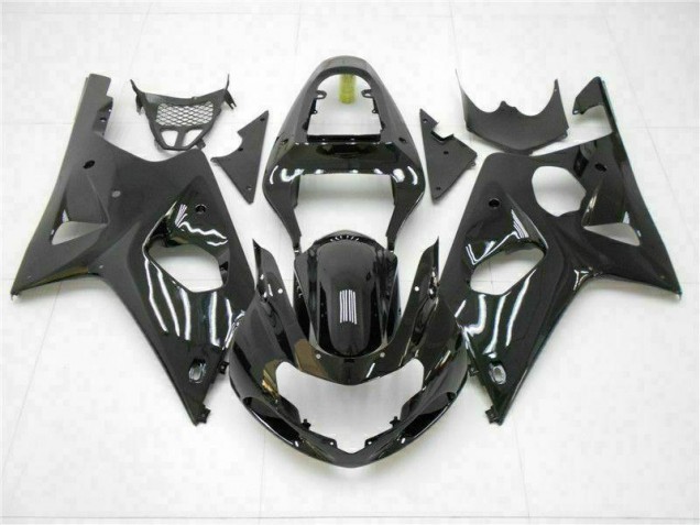 Glossy Black 2000-2002 Suzuki GSXR 1000 Motorcycle Fairings Glossy Black 2000-2002 Suzuki GSXR 1000 Motorcycle Fairings