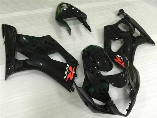 Glossy Black 2003-2004 Suzuki GSXR 1000 Motorcycle Bodywork Glossy Black 2003-2004 Suzuki GSXR 1000 Motorcycle Bodywork