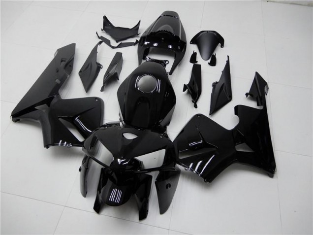 Glossy Black 2005-2006 Honda CBR600RR Motorcycle Fairing Glossy Black 2005-2006 Honda CBR600RR Motorcycle Fairing