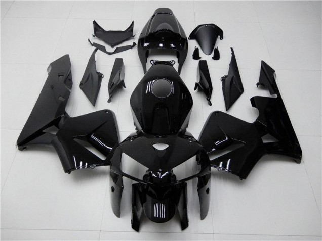 Glossy Black 2005-2006 Honda CBR600RR Motorcycle Fairing Glossy Black 2005-2006 Honda CBR600RR Motorcycle Fairing