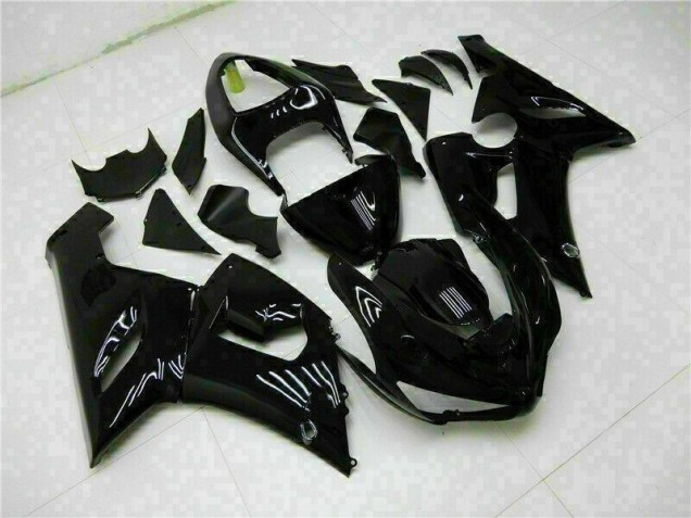 Glossy Black 2005-2006 Kawasaki ZX6R Motorcycle Fairing Glossy Black 2005-2006 Kawasaki ZX6R Motorcycle Fairing