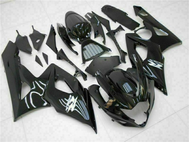 Glossy Black 2005-2006 Suzuki GSXR 1000 Motorcycle Fairing Glossy Black 2005-2006 Suzuki GSXR 1000 Motorcycle Fairing