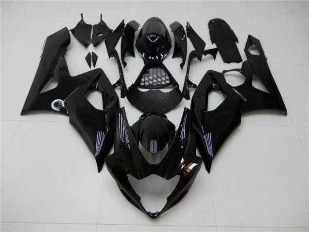 Glossy Black 2005-2006 Suzuki GSXR 1000 Motorcycle Fairings Glossy Black 2005-2006 Suzuki GSXR 1000 Motorcycle Fairings
