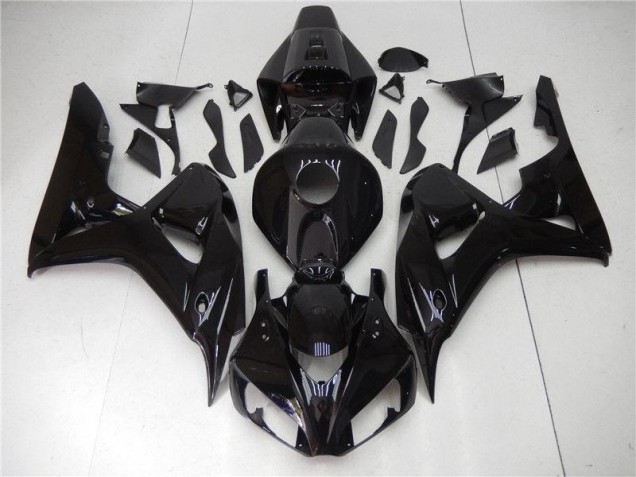 Glossy Black 2006-2007 Honda CBR1000RR Motorcycle Bodywork Glossy Black 2006-2007 Honda CBR1000RR Motorcycle Bodywork