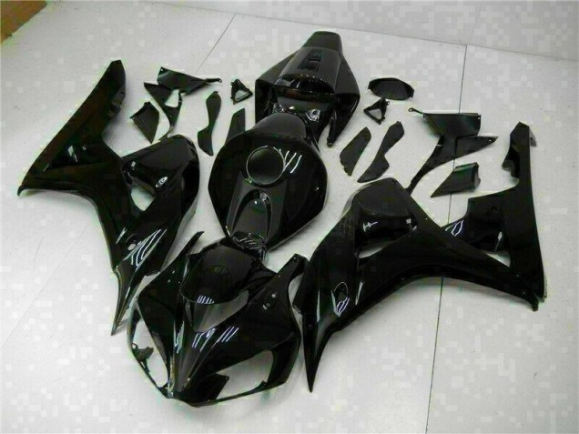 Glossy Black 2006-2007 Honda CBR1000RR Motorcycle Fairing Glossy Black 2006-2007 Honda CBR1000RR Motorcycle Fairing