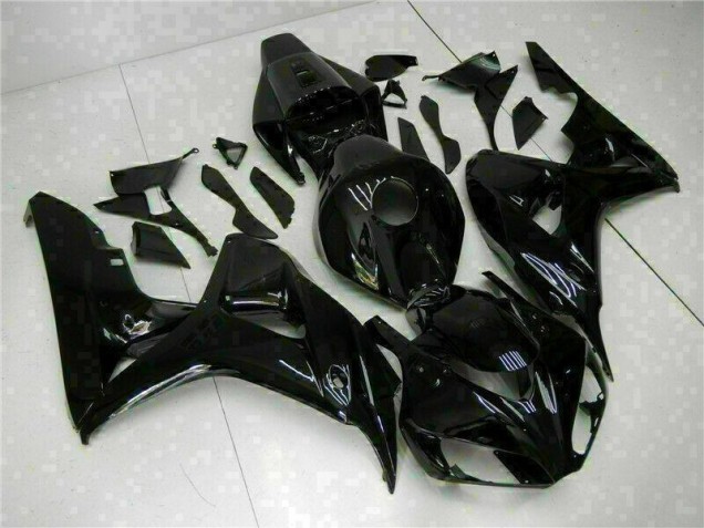 Glossy Black 2006-2007 Honda CBR1000RR Motorcycle Fairing Glossy Black 2006-2007 Honda CBR1000RR Motorcycle Fairing