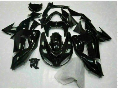Glossy Black 2006-2007 Kawasaki ZX10R Motorcycle Fairings