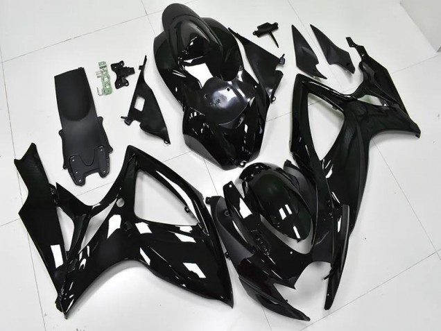 Glossy Black 2006-2007 Suzuki GSXR 600/750 Motorcycle Fairings Glossy Black 2006-2007 Suzuki GSXR 600/750 Motorcycle Fairings