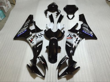 Glossy Black 2006-2007 Yamaha YZF R6 Motorcycle Fairings