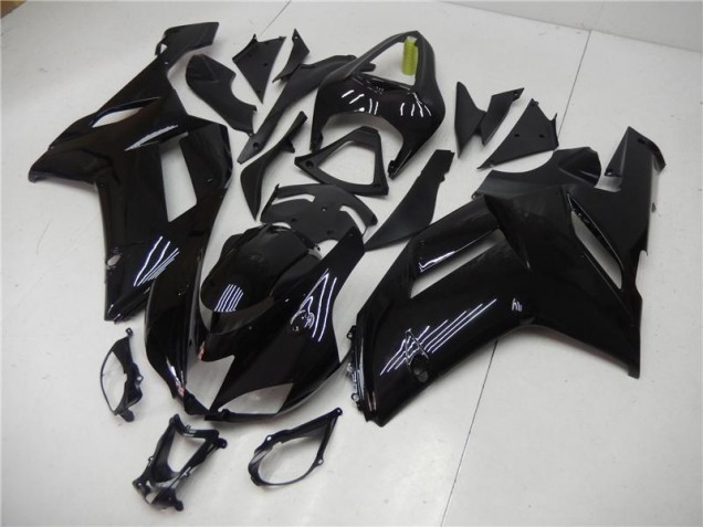 Glossy Black 2007-2008 Kawasaki ZX6R Motorcycle Fairing Glossy Black 2007-2008 Kawasaki ZX6R Motorcycle Fairing