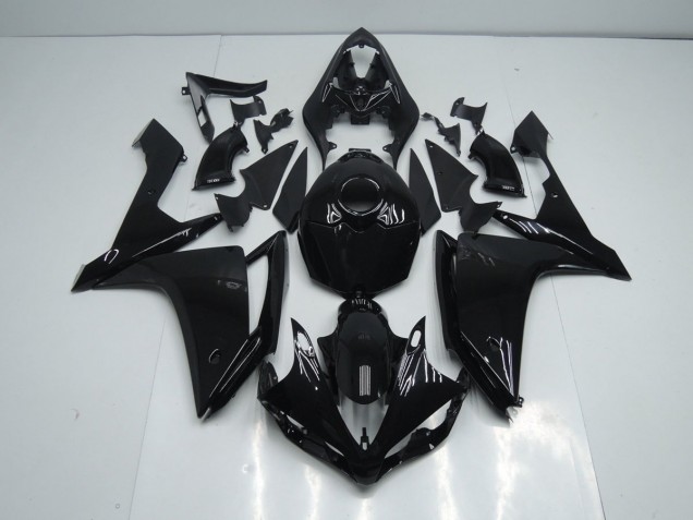 Glossy Black 2007-2008 Yamaha YZF R1 Motorcycle Fairings Glossy Black 2007-2008 Yamaha YZF R1 Motorcycle Fairings
