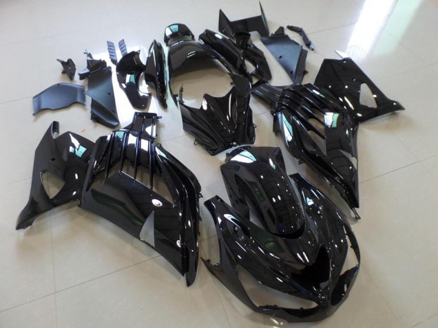 Glossy Black 2012-2021 Kawasaki ZX14R ZZR1400 Motorcycle Fairings Glossy Black 2012-2021 Kawasaki ZX14R ZZR1400 Motorcycle Fairings
