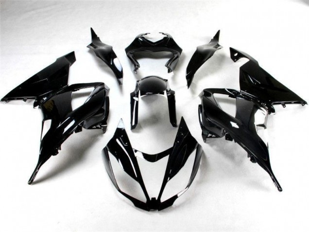 Glossy Black 2013-2018 Kawasaki ZX6R Motorcycle Fairings