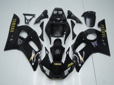 Glossy Black Gold Sticker 1998-2002 Yamaha YZF R6 Motorcycle Fairings