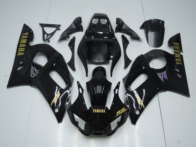 Glossy Black Gold Sticker 1998-2002 Yamaha YZF R6 Motorcycle Fairings Glossy Black Gold Sticker 1998-2002 Yamaha YZF R6 Motorcycle Fairings