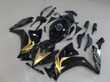 Glossy Black Gold Sticker 2012-2016 Honda CBR1000RR Motorcycle Fairings