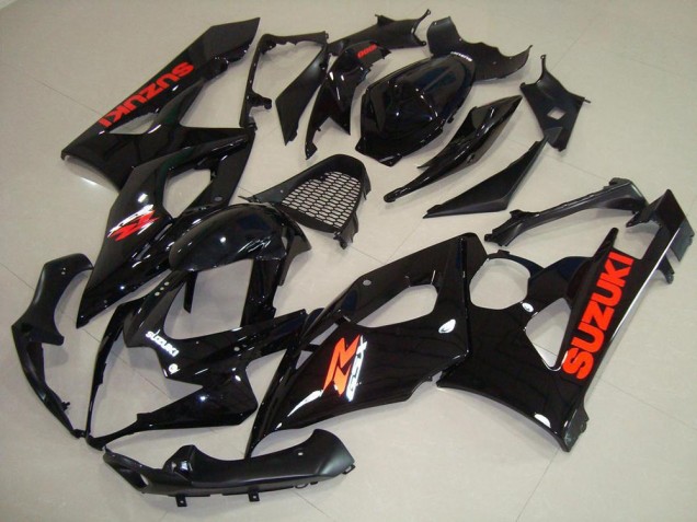 Glossy Black Red Sticker 2005-2006 Suzuki GSXR 1000 Motorcycle Fairings Glossy Black Red Sticker 2005-2006 Suzuki GSXR 1000 Motorcycle Fairings