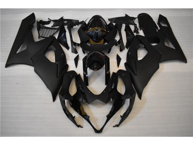 Glossy Matte Black 2005-2006 Suzuki GSXR 1000 Motorcycle Fairings Glossy Matte Black 2005-2006 Suzuki GSXR 1000 Motorcycle Fairings