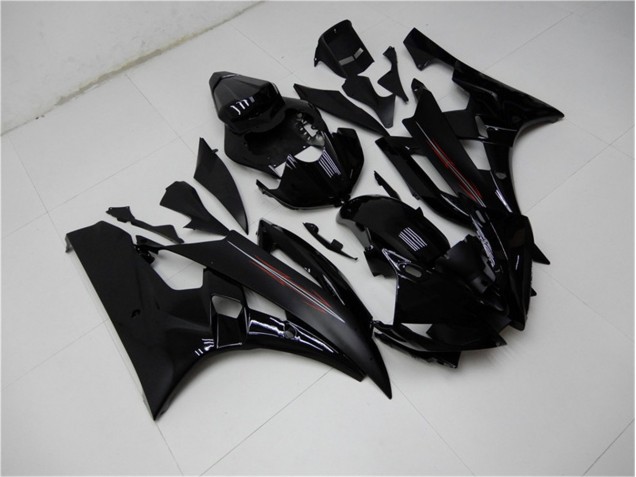 Glossy Matte Black 2006-2007 Yamaha YZF R6 Motorcycle Fairings Glossy Matte Black 2006-2007 Yamaha YZF R6 Motorcycle Fairings