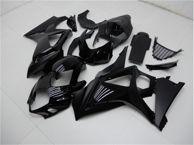 Glossy Matte Black 2007-2008 Suzuki GSXR 1000 Motorcycle Fairings Glossy Matte Black 2007-2008 Suzuki GSXR 1000 Motorcycle Fairings