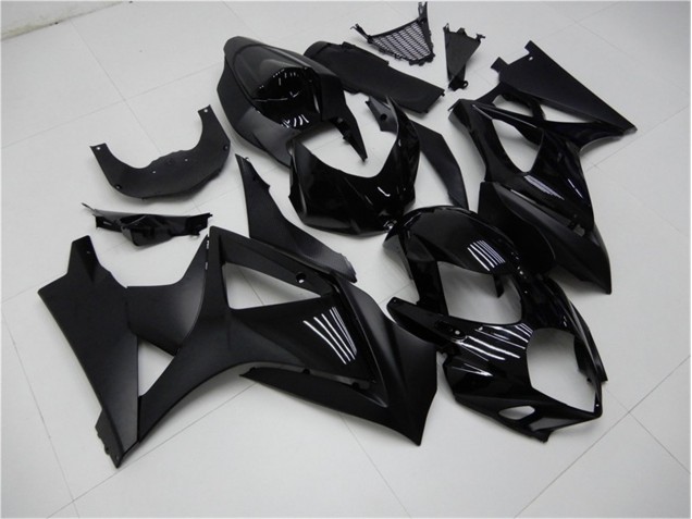 Glossy Matte Black 2007-2008 Suzuki GSXR 1000 Motorcycle Fairings Glossy Matte Black 2007-2008 Suzuki GSXR 1000 Motorcycle Fairings
