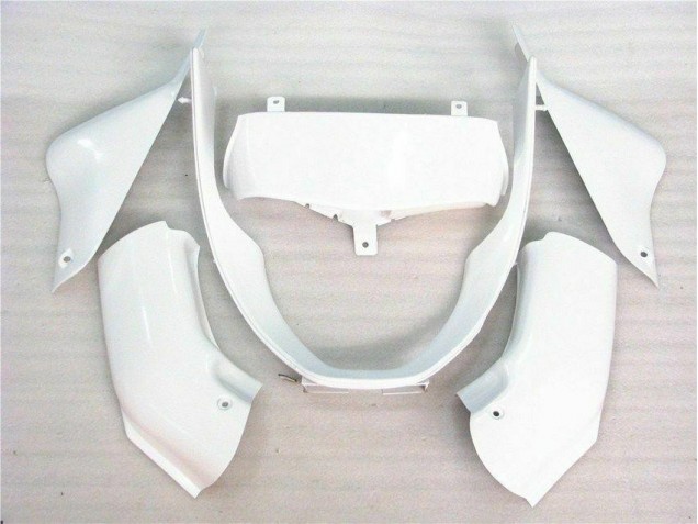 Glossy White 2000-2002 Kawasaki ZX6R Motorcycle Fairings Glossy White 2000-2002 Kawasaki ZX6R Motorcycle Fairings
