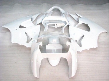 Glossy White 2000-2002 Kawasaki ZX6R Motorcycle Fairings