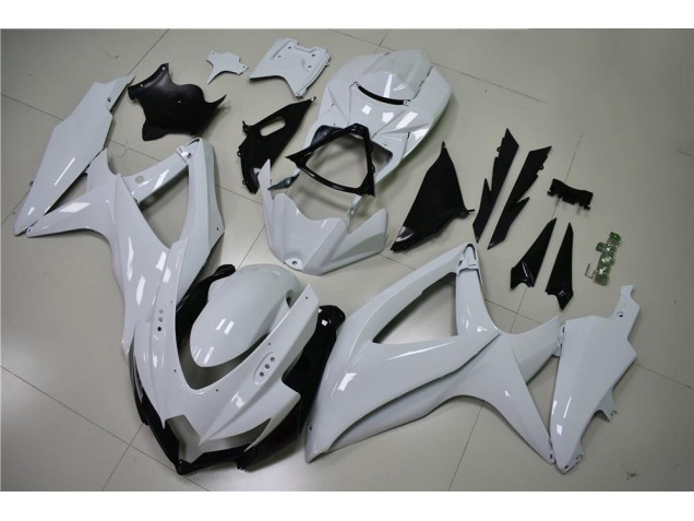 Glossy White 2008-2010 Suzuki GSXR 600/750 Motorcycle Fairings Glossy White 2008-2010 Suzuki GSXR 600/750 Motorcycle Fairings
