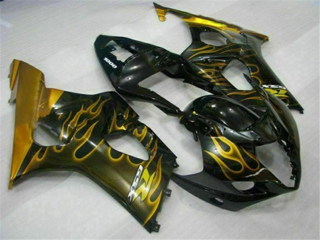 Gold Black 2003-2004 Suzuki GSXR 1000 Motorcycle Fairings Gold Black 2003-2004 Suzuki GSXR 1000 Motorcycle Fairings