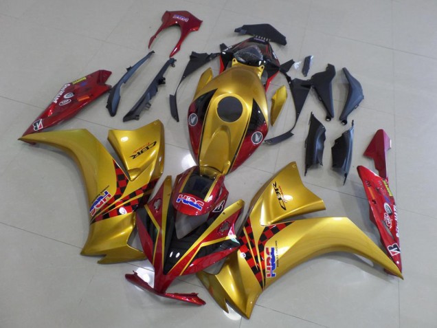 Gold and Dark Red 2012-2016 Honda CBR1000RR Motorcycle Fairings